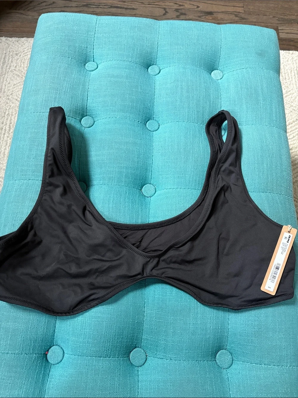 SKIMS Black Underwire Scoop Bralette